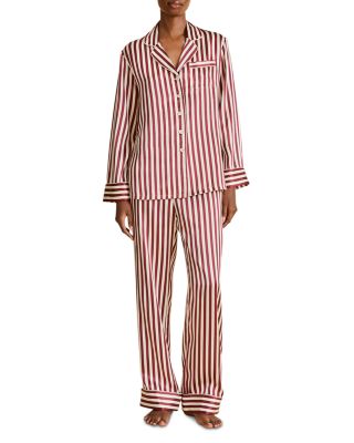 Lila Silk Woven Long Sleeve Pajama Set