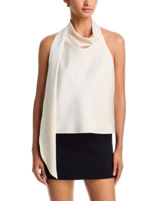 Sleeveless Scarf Neck Top - Exclusive