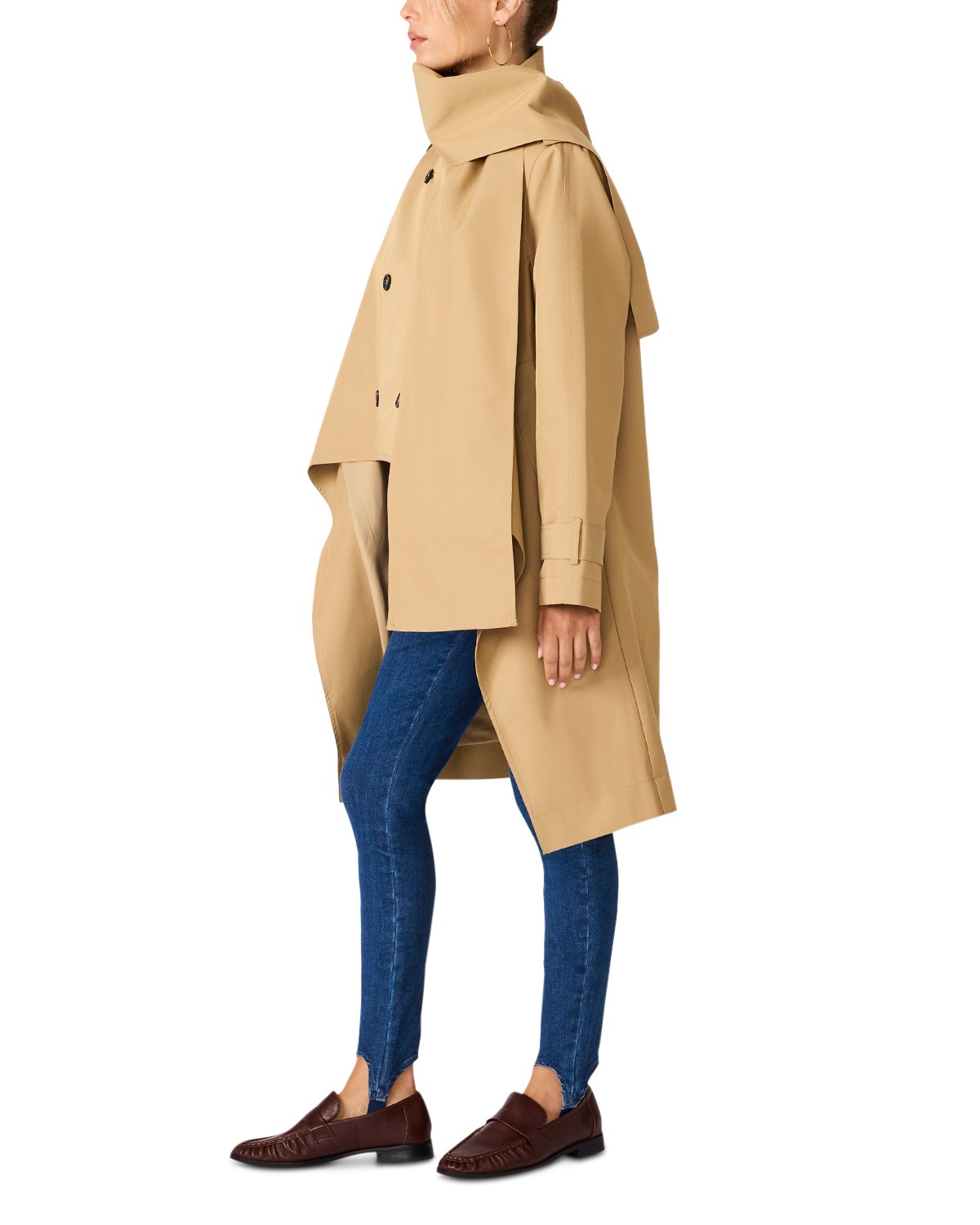 Caspian High Low Double Breasted Jacket