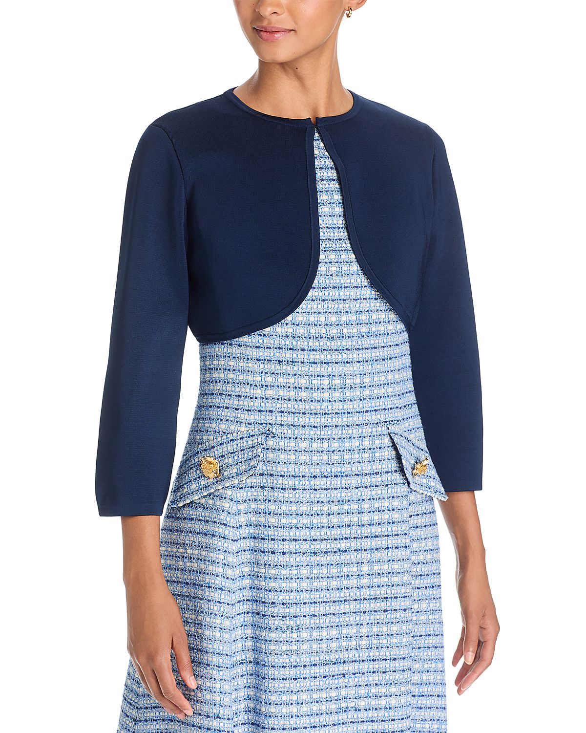 Carolina Herrera Cropped Bolero Sweater