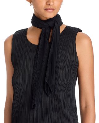 Skinny Pleated Scarf