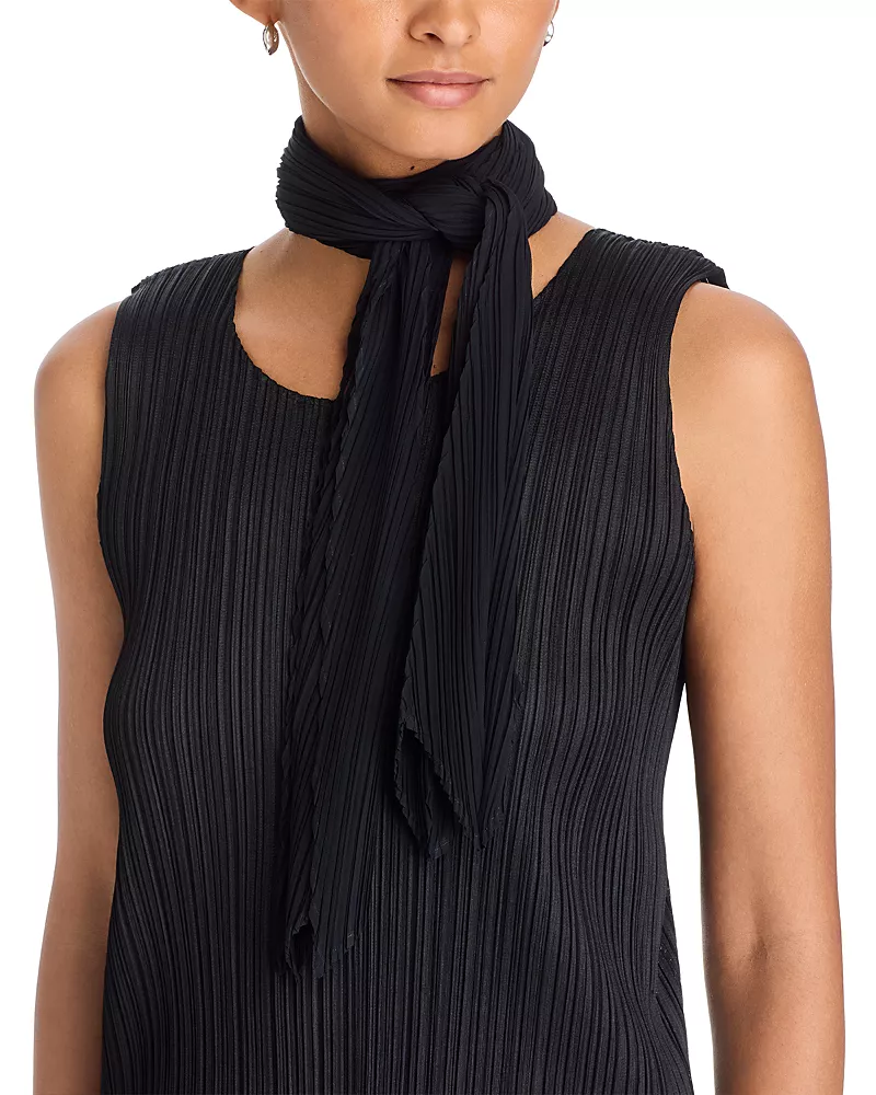 Pleats Please Issey Miyake Skinny Pleated Scarf