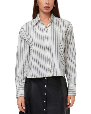 Dianne Cotton Stripe Button-Up Shirt