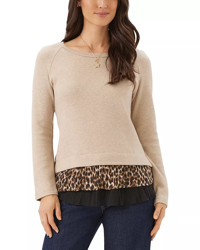 Karen Kane Layered Look Tiered Hem Sweater