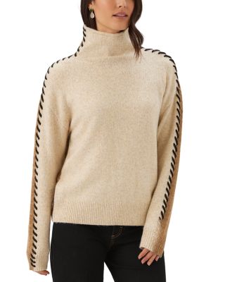 Whipstitched Colorblocked Sweater