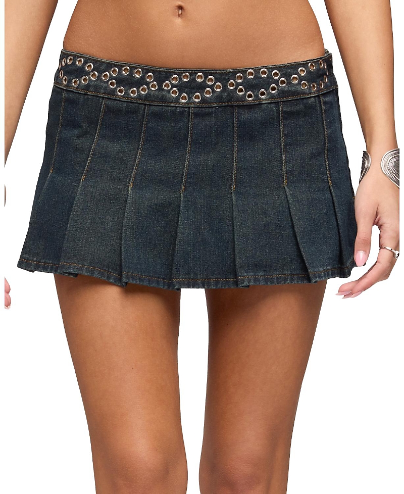 Edikted Roria Grommet Pleated Mini Skort