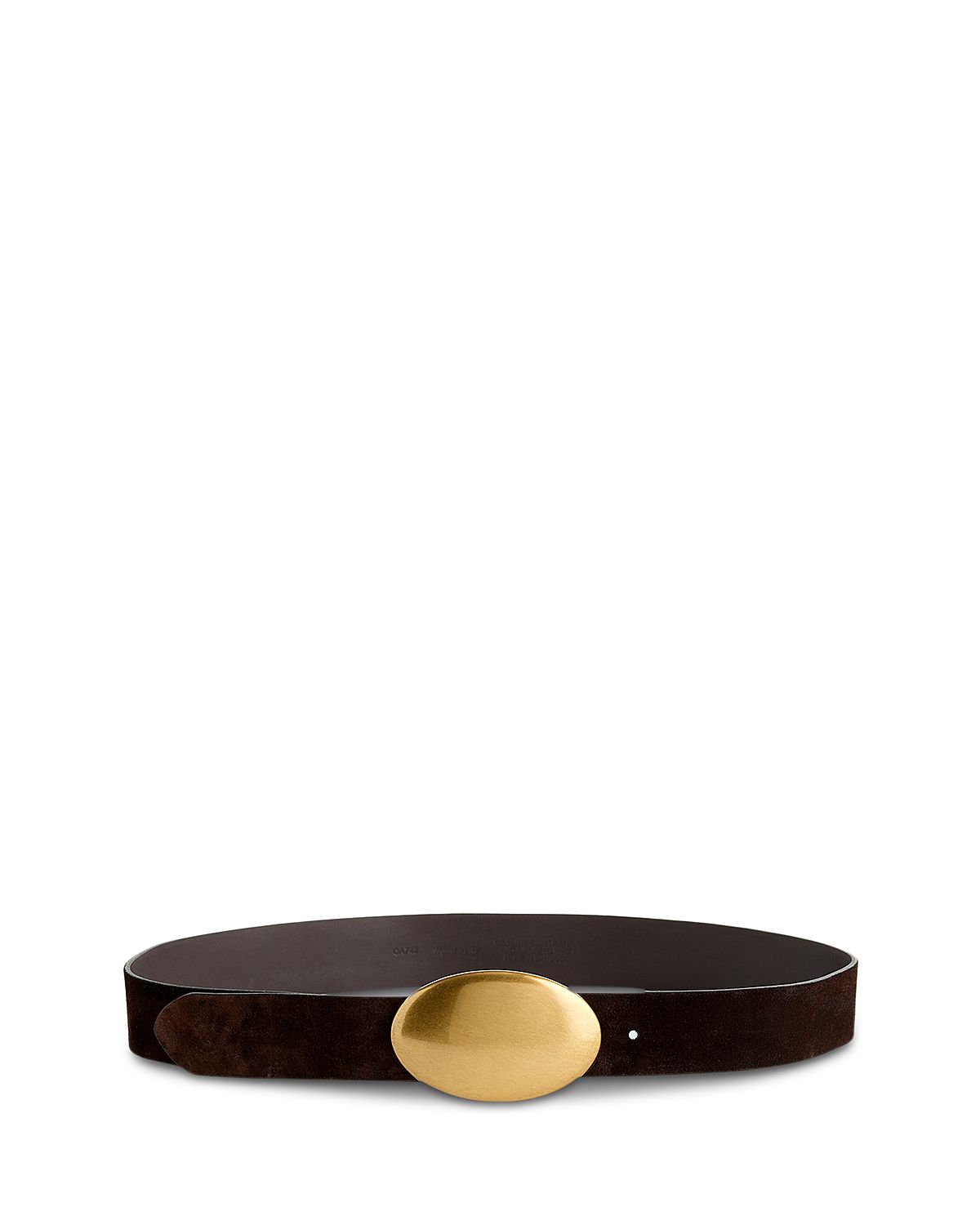 Madewell Women's Oval Plaque Suede Belt