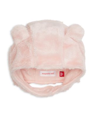 Girls' Minky Bear Hat - Baby