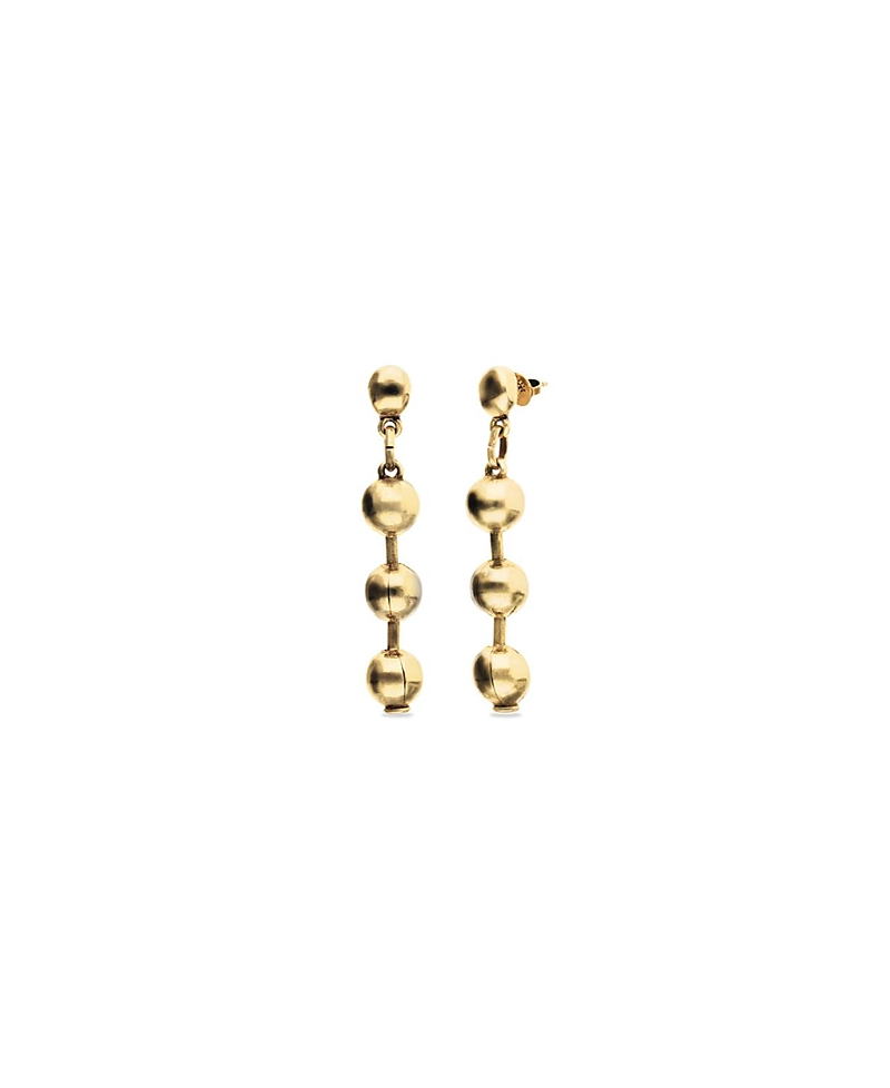 Unode50 Long Ball Earrings Plated in Gold · OS