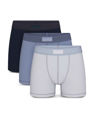 Obsidian SKIMS Stretch Cotton 3" Boxer Briefs, 3-Pack