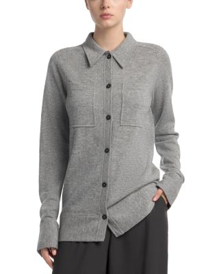 Cashmere Button Front Shirt