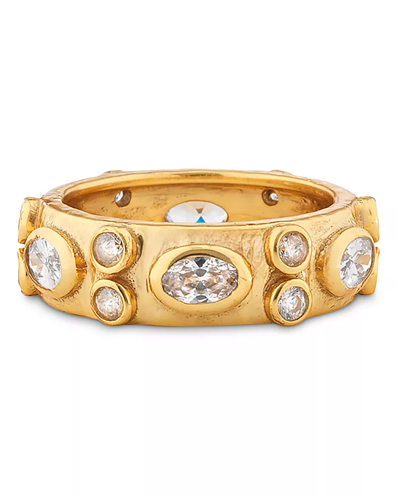 Capucine De Wulf Maharani Cubic Zirconia Band Ring