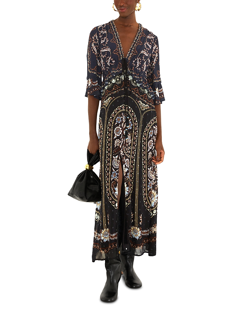Farm Rio Daniela Short Sleeve Maxi Dress