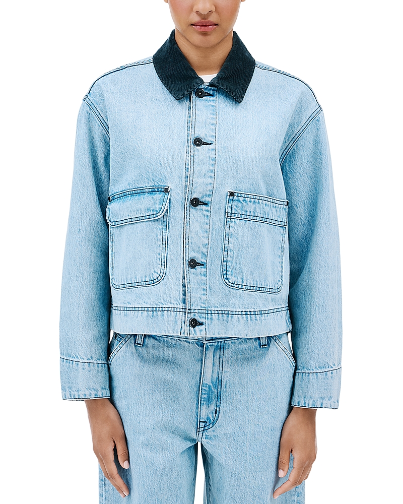 Slvrlake Thompson Denim Jacket in Catalina Breeze