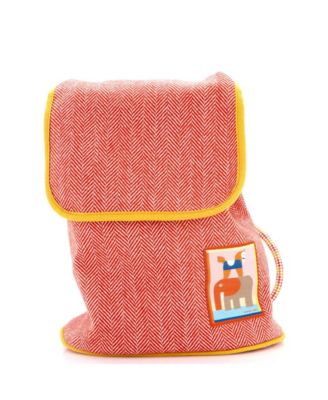 Les Cabanes Backpack Embroidered Toile