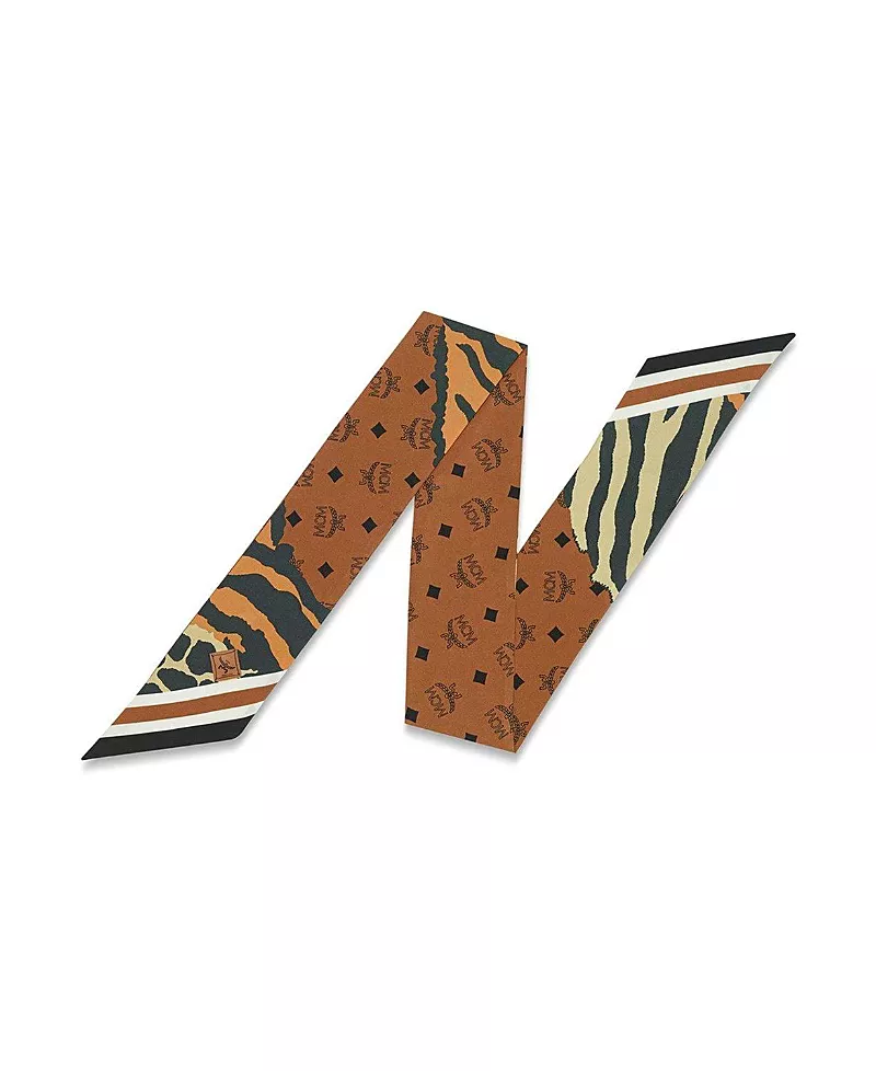 Mcm Animalier Petite Silk Scarf
