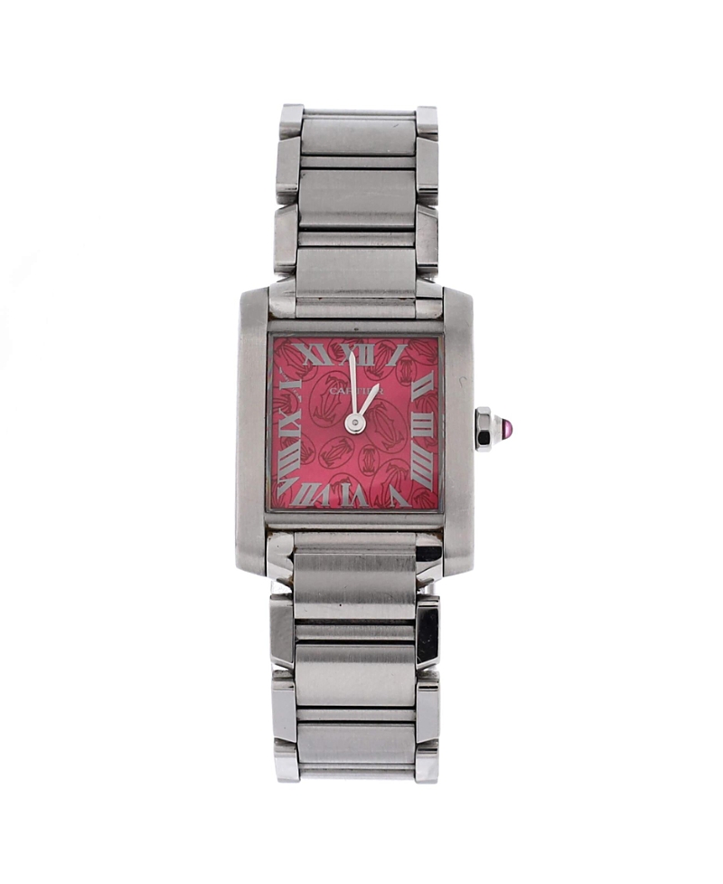 Pre-Owned Cartier Limited Edition Tank Francaise Quartz Watch in Stainless Steel 20mm