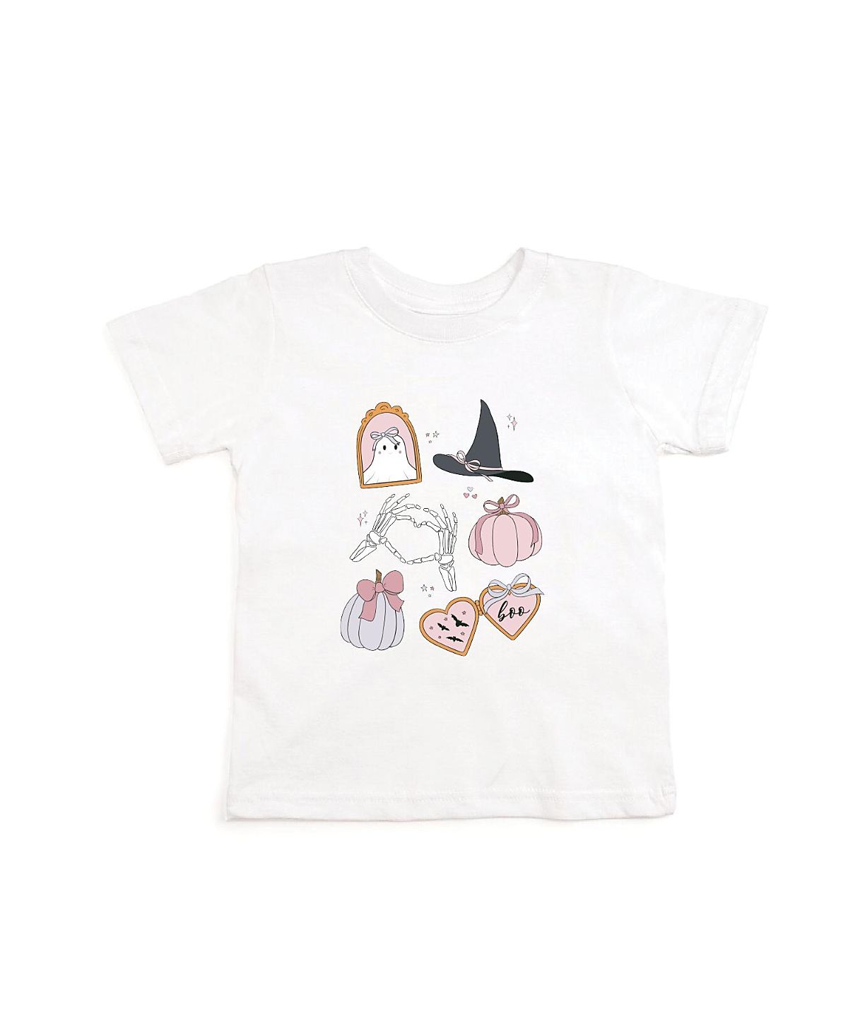 Sweet Wink Girls' Spooky Girlie Halloween Short Sleeve T-Shirt - Big Kid