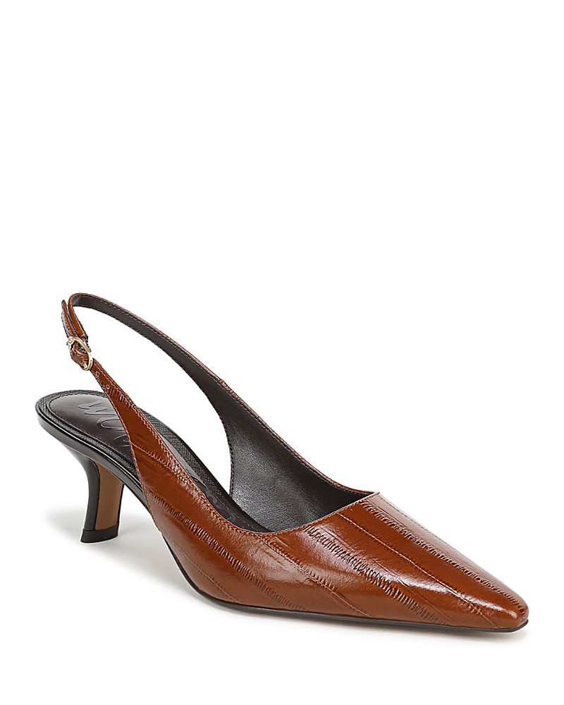 Sam Edelman Women's Bianka Woven Leather Slingback Pumps