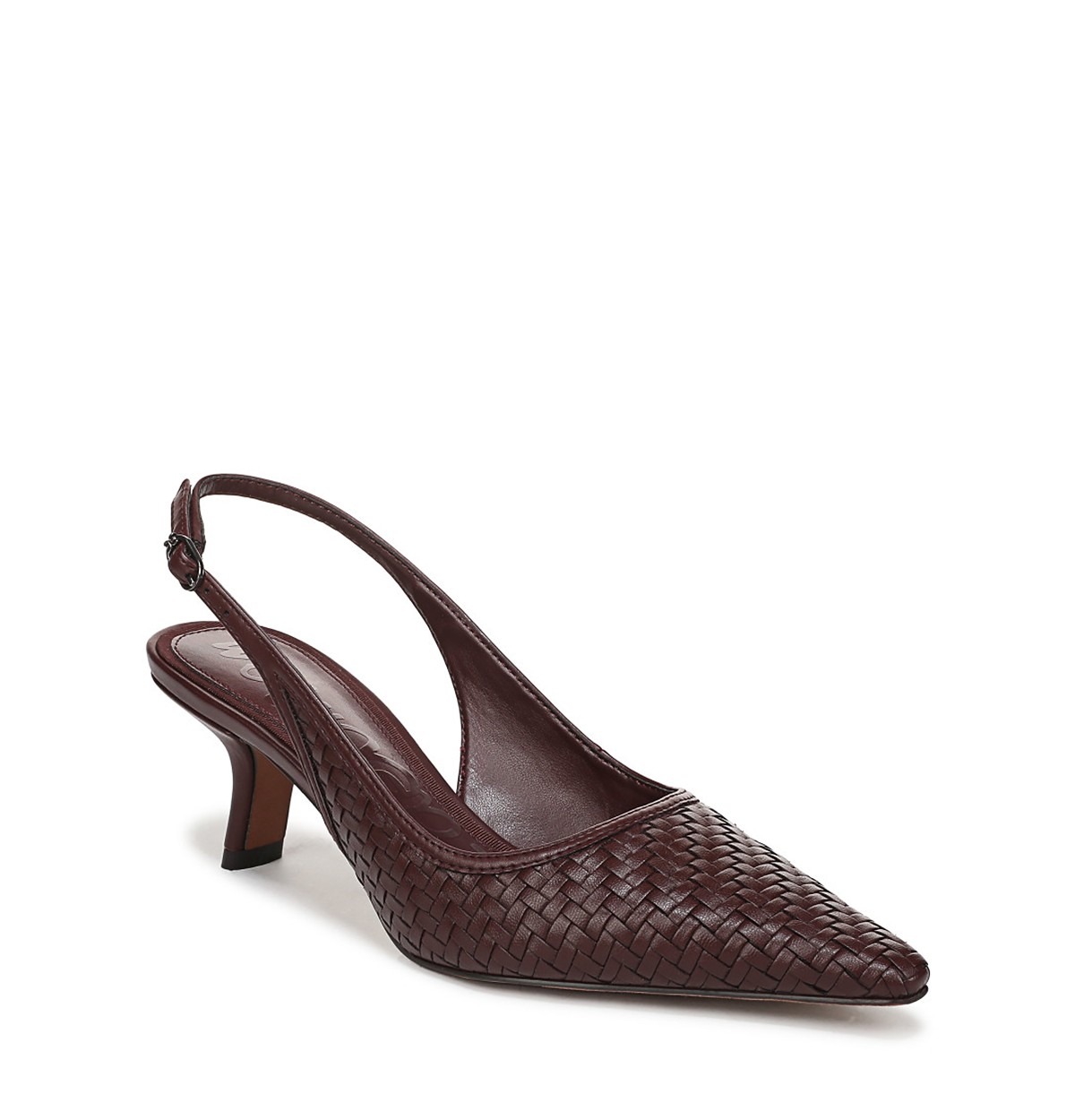 Women's Bianka Woven Leather Slingback Pumps
