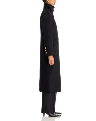 Stand Collar Button Front Coat - thumbnail 5
