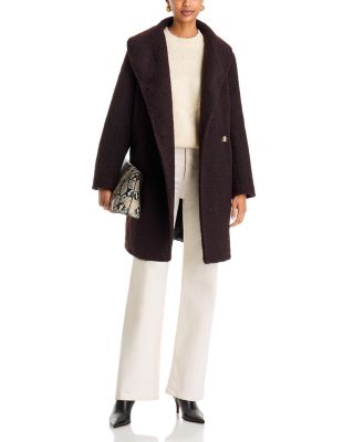 Fuzzy Textured Knit Coat - thumbnail 2