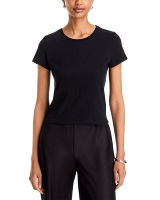 Deluxe Cotton Crop Short Sleeve Crewneck Tee