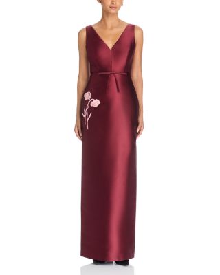 Embellished Mikado Pencil Gown