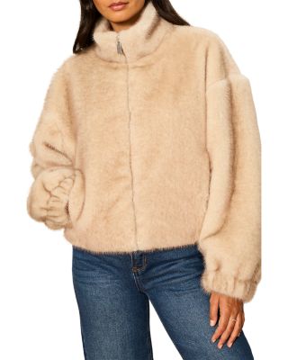 Everest Faux Fur Bomber Jacket