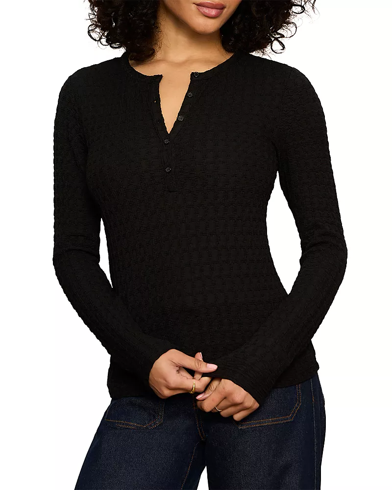 Sanctuary Not So Basic Textured Top