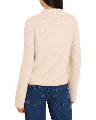 Textured Velvet Corduroy Trim Jacket - thumbnail 3