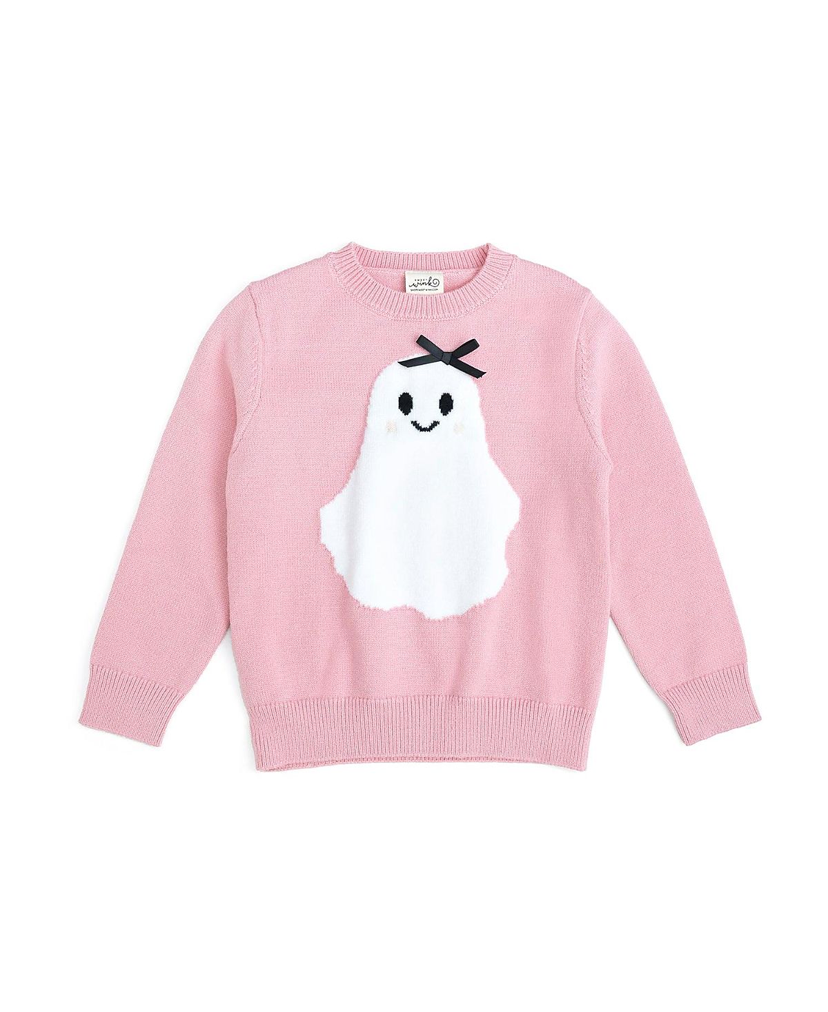 Sweet Wink Girls' Sweet Ghost Halloween Sweater - Big Kid