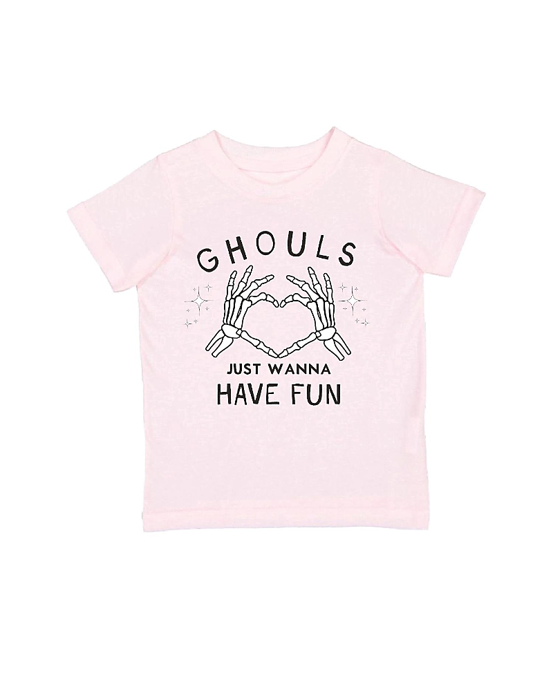 Sweet Wink Girls' Ghouls Just Wanna Have Fun Halloween Short Sleeve T-Shirt - Baby, Little Kid