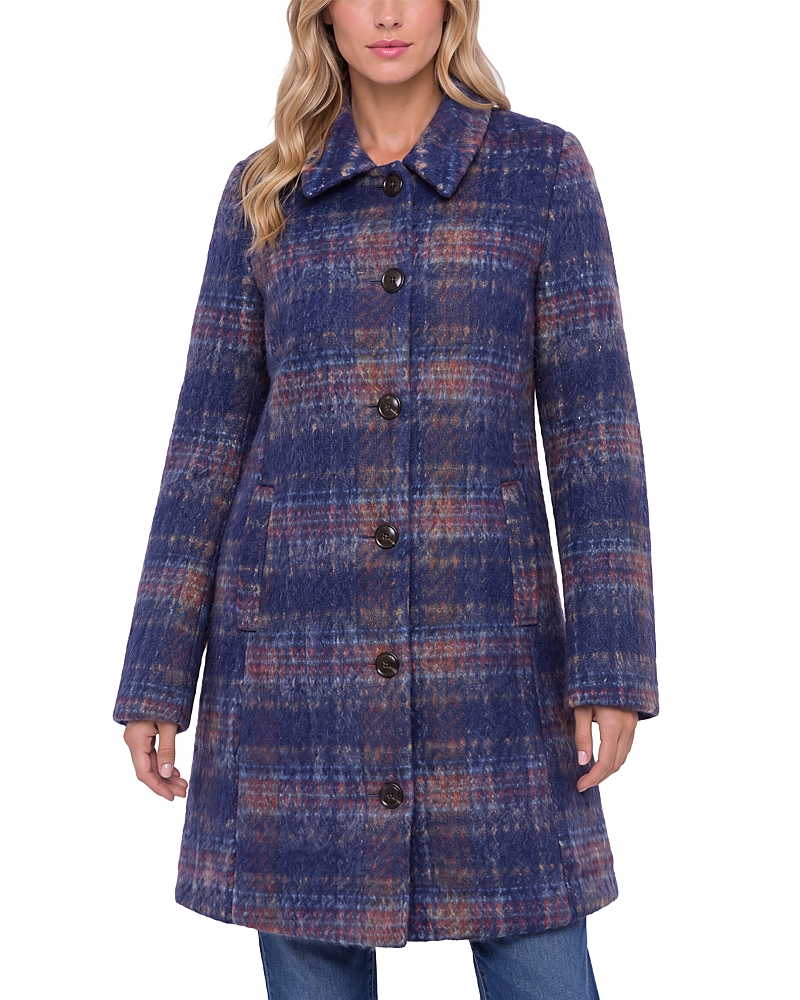 Liverpool Los Angeles Raglan Sleeve Button Front Swing Coat
