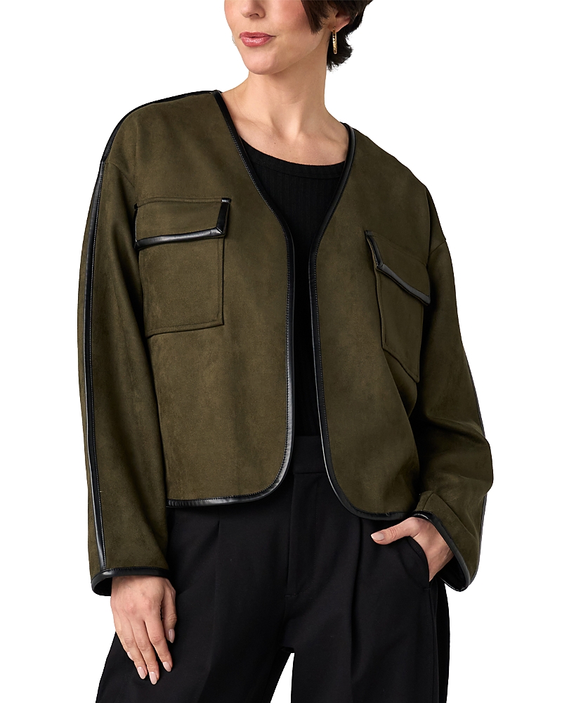 Liverpool Los Angeles Collarless Open Front Jacket