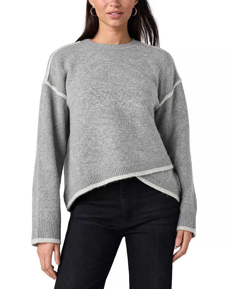Liverpool Los Angeles Tulip Hem Crewneck Sweater