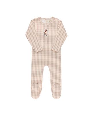  Unisex Gingham Owl Collection Footie - Baby