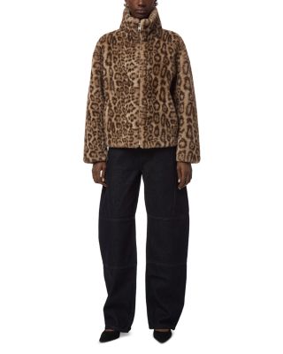 Brooks Leopard Faux Fur Coat