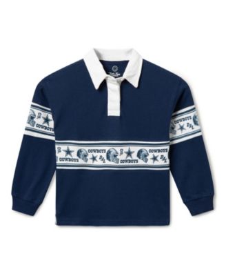 Unisex Kids Dallas Cowboys Rugby Long Sleeve Polo - Little Kid, Big Kid