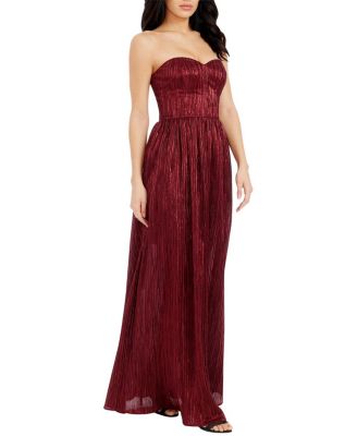 Audrina Plisse Maxi Gown - thumbnail 9