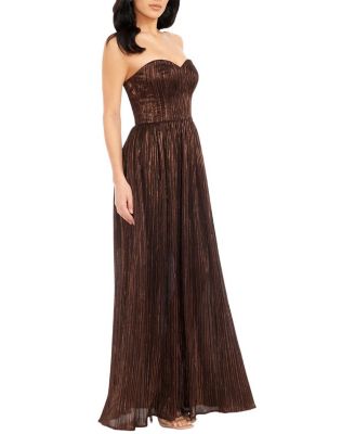Audrina Plisse Maxi Gown - thumbnail 3