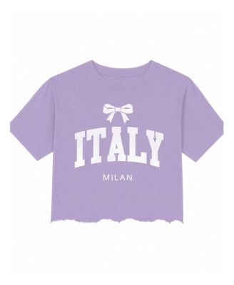 Girls' Italy Milan Bow Crop Top - Big Kid