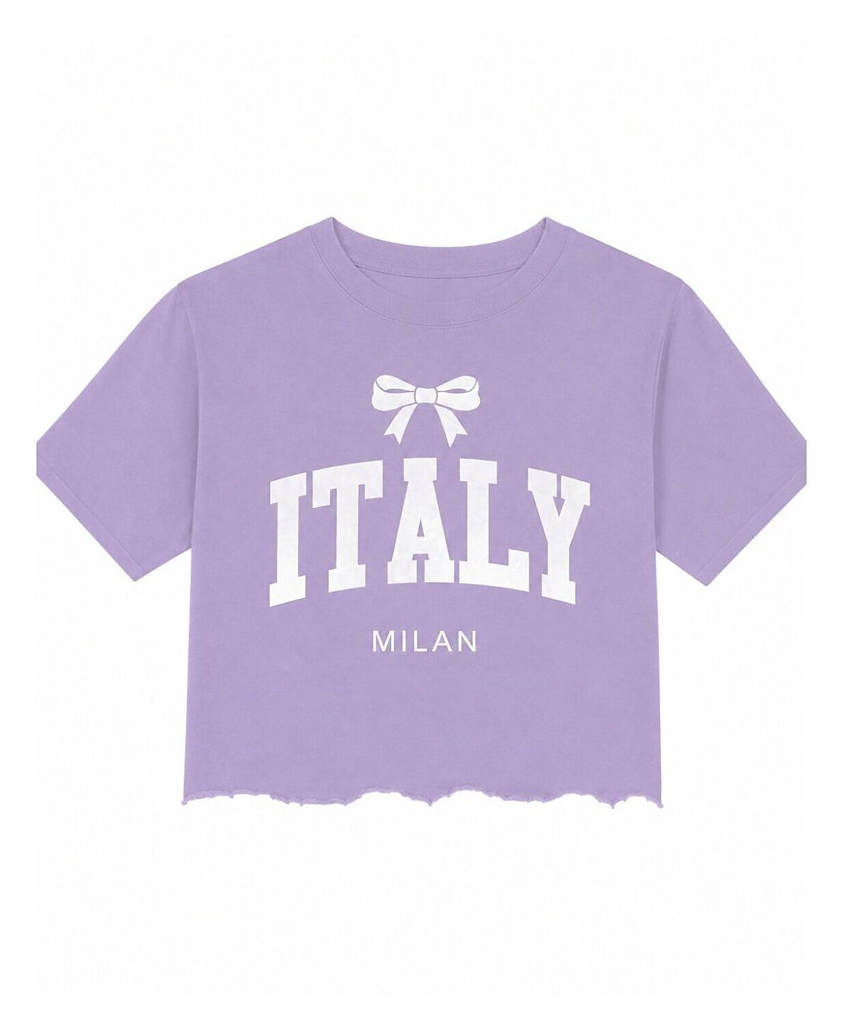 Prince Peter Collection Girls' Italy Milan Bow Crop Top - Big Kid