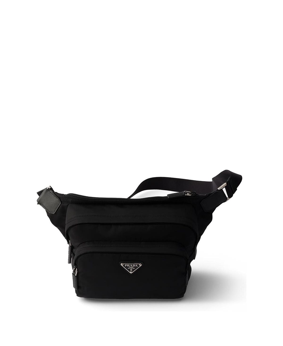 Prada Re-Nylon And Leather Shoulder Bag