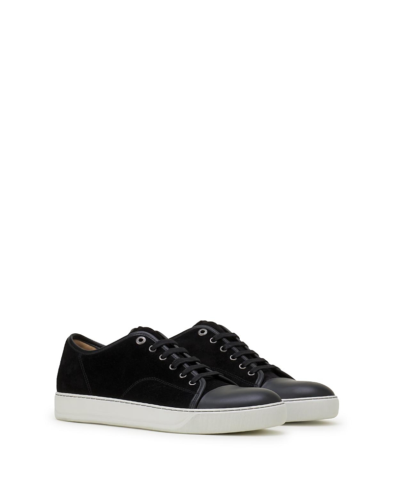 Lanvin Dbb1 Sneakers In Leather And Suede