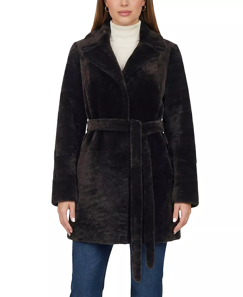 Gorski Select Shearling Lamb Stroller with Belt