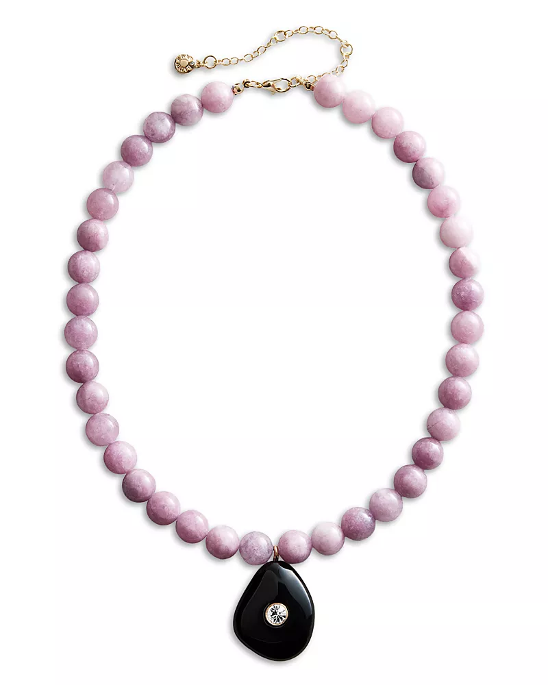 Baublebar Jamie Gemstone Beaded Pendant Necklace, 17