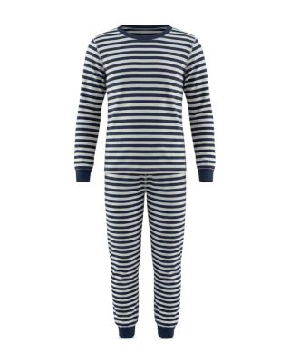 Unisex Striped Long Sleeved Pajama Set - Little Kid, Big Kid