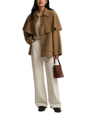 Aggy Wool Blend Cape Coat - thumbnail 2