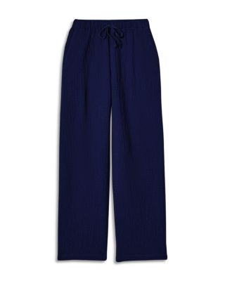 Cotton Stretch Drawstring Straight Leg Pants - thumbnail 9